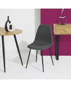Set di 4 sedie Atome grigie - 44x86x54 cm