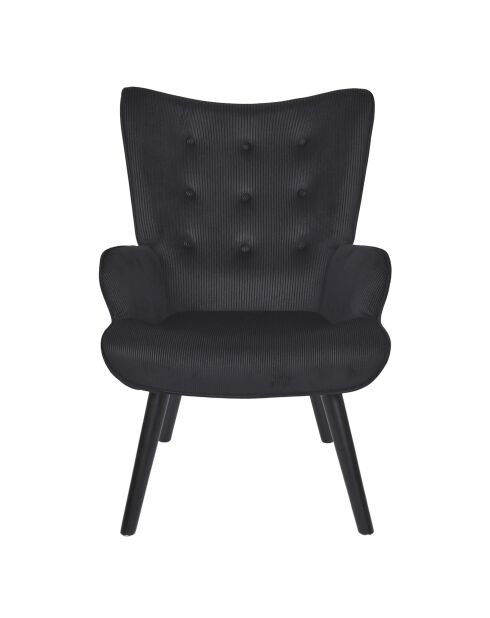 Giulia schwarzer Loungesessel - 68x96x75 cm