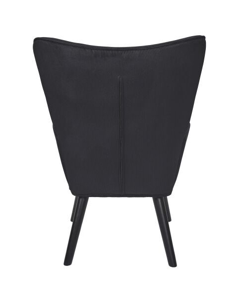 Giulia schwarzer Loungesessel - 68x96x75 cm
