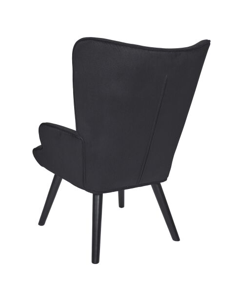 Giulia schwarzer Loungesessel - 68x96x75 cm