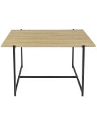 Table basse Loka marron et noire - 80x45x50 cm