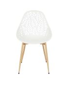 Lot de 4 chaises Lucena blanches - 52,3x83,4x53,3 cm