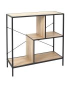 Étagère Edison marron et noire - 80x79,5x30 cm