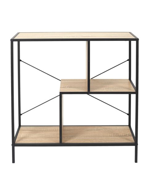 Étagère Edison marron et noire - 80x79,5x30 cm