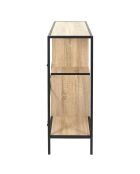 Étagère Edison marron et noire - 80x79,5x30 cm