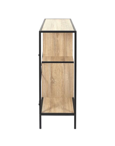 Étagère Edison marron et noire - 80x79,5x30 cm