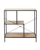 Étagère Edison marron et noire - 80x79,5x30 cm