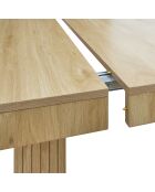 Tavolo consolle allungabile Klaus marrone - 235x75x90 cm