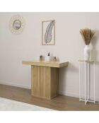 Tavolo consolle allungabile Klaus marrone - 235x75x90 cm
