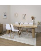 Tavolo consolle allungabile Klaus marrone - 235x75x90 cm