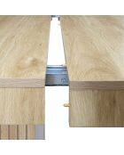 Tavolo consolle allungabile Klaus marrone - 235x75x90 cm