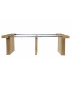 Tavolo consolle allungabile Klaus marrone - 235x75x90 cm