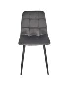 Lot de 4 chaises Mateo grises - 45x88x52 cm