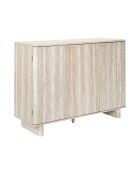 Buffet à 3 portes Pietra blanc et beige - 110x79x36,5 cm