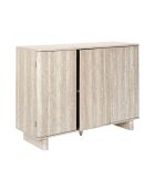 Buffet à 3 portes Pietra blanc et beige - 110x79x36,5 cm
