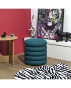 Pouf de rangement Atome bleu - 37x42x37 cm