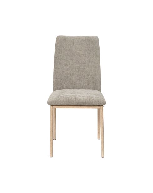 Lot de 2 chaises Emilia taupe - 52x91x43 cm