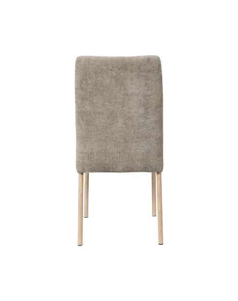 Lot de 2 chaises Emilia taupe - 52x91x43 cm