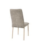 Lot de 2 chaises Emilia taupe - 52x91x43 cm