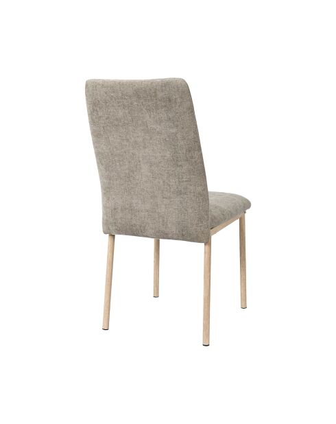 Lot de 2 chaises Emilia taupe - 52x91x43 cm