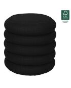 Pouf de rangement Atome noir - 37x42x37 cm