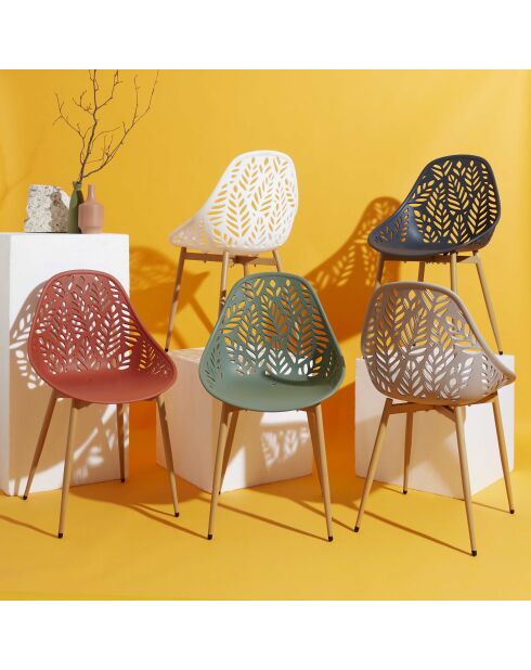 Set van 4 stoelen Lucena taupe - 52,3x83,4x53,3 cm