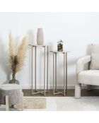 2 weiße und beige Terra Nova Nistständer - 30x80x30 cm