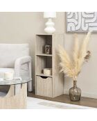 Contenitore modulare Pietra con 3 scomparti bianchi e beige - 34x97,8x31,8 cm