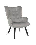 Sillón lounge Giulia gris - 68x96x75 cm