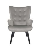Sillón lounge Giulia gris - 68x96x75 cm