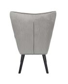 Sillón lounge Giulia gris - 68x96x75 cm