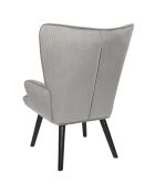 Sillón lounge Giulia gris - 68x96x75 cm