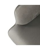 Sillón lounge Giulia gris - 68x96x75 cm