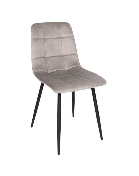 Set van 4 stoelen Mateo taupe - 45x88x52 cm
