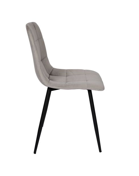 Set van 4 stoelen Mateo taupe - 45x88x52 cm