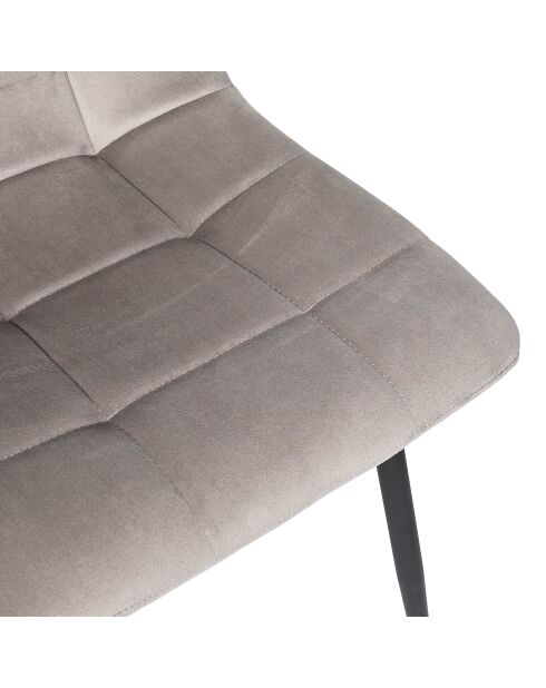 Set di 4 sedie Mateo taupe - 45x88x52 cm