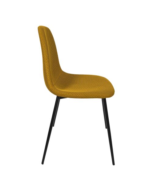 Set di 4 sedie Atome gialle - 44x86x54 cm