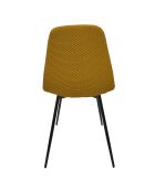 Set di 4 sedie Atome gialle - 44x86x54 cm
