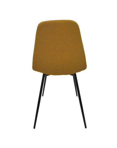 Set di 4 sedie Atome gialle - 44x86x54 cm