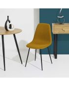 Set di 4 sedie Atome gialle - 44x86x54 cm