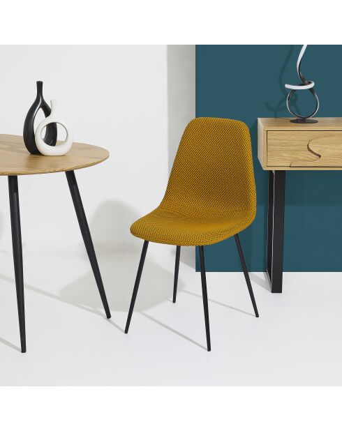 Set di 4 sedie Atome gialle - 44x86x54 cm