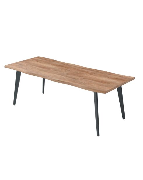 Forest ausziehbarer Tisch für 6 bis 8 Personen schwarzbraun - 210x76,5x86,5 cm