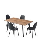 Forest ausziehbarer Tisch für 6 bis 8 Personen schwarzbraun - 210x76,5x86,5 cm
