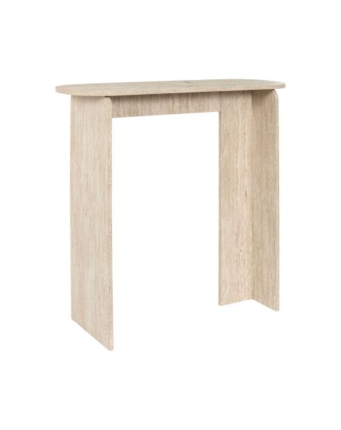 Console Pietra blanche et beige - 90x80x30 cm
