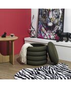 Pouf de rangement Atome kaki - 37x42x37 cm