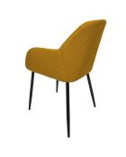 Set von 2 gelben Atome-Sesseln - 59x85x55,7 cm