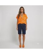 Chemise Eros imprimée bandana orange