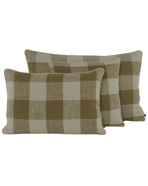 Housse de coussin en lin Palma gold