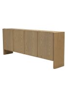 Buffet Ella 4 portes design arrondi naturel - 34.5x213x83cm