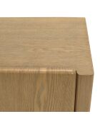 Buffet Ella 4 portes design arrondi naturel - 35x190x77cm